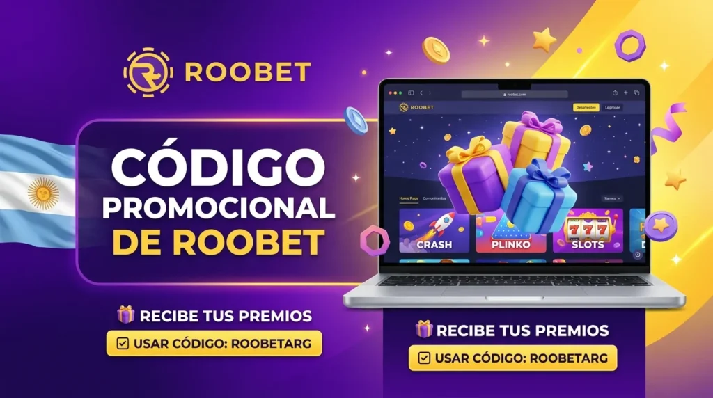 ¡Ingresá tu Código Promocional Roobet al registrarte hoy mismo y empezá a jugar con las mejores ventajas!